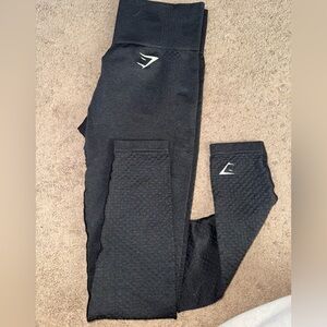Gymshark Textured Black Leggings